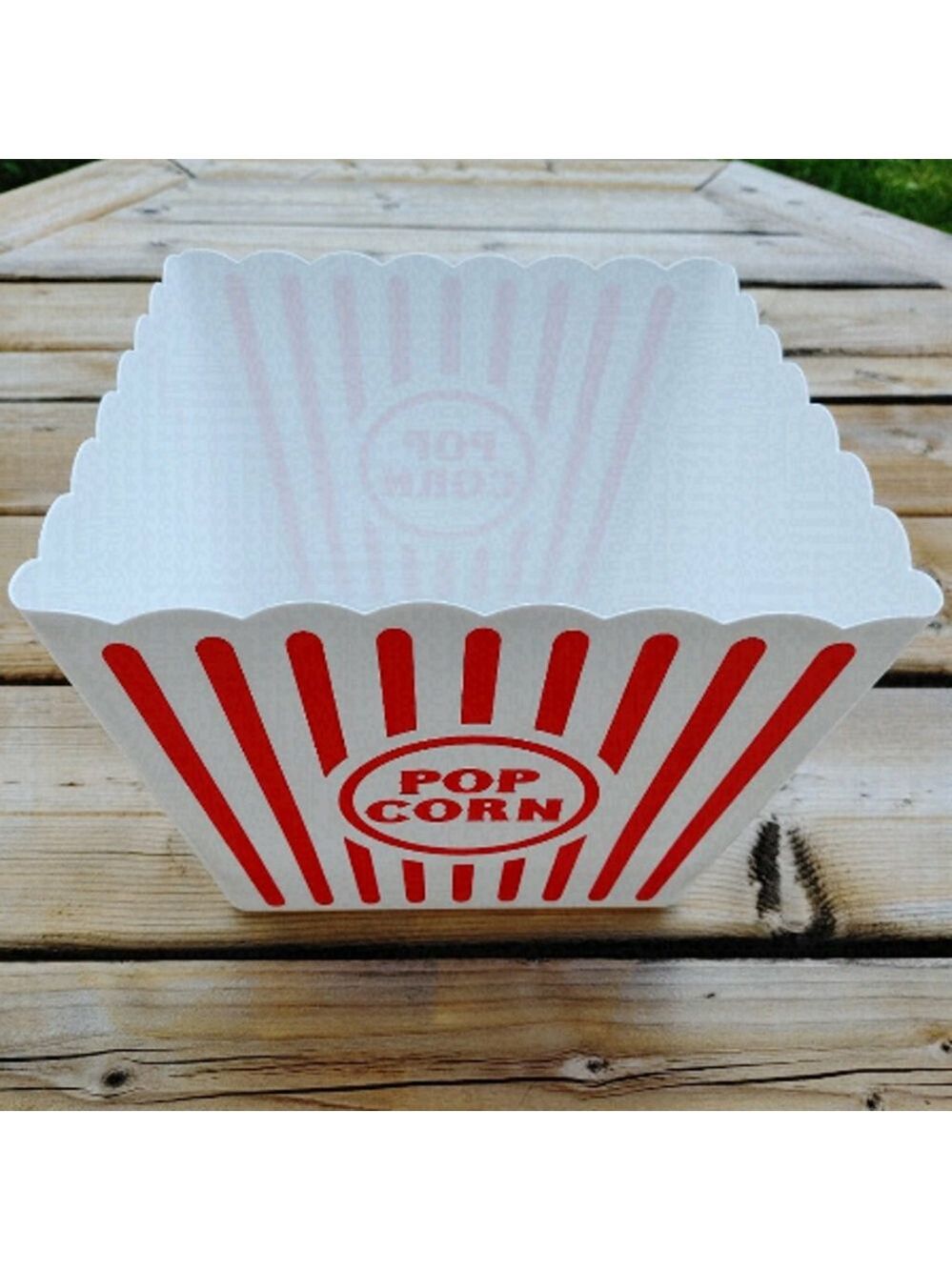 Plastic Pop Corn Bucket Movie Night Date Night